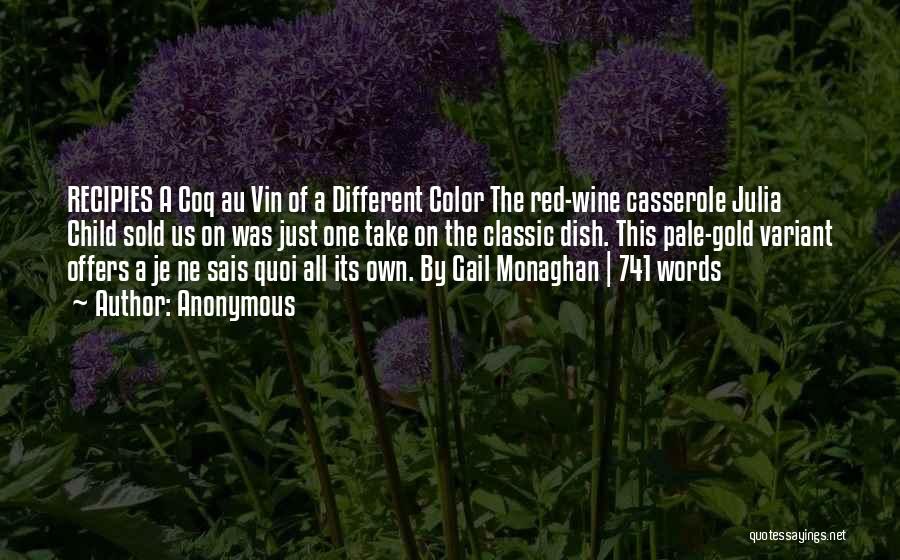 Red Wine Color Quotes By Anonymous