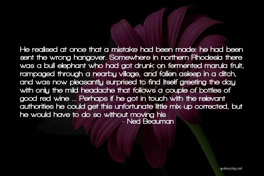 Red Wine Hangover Quotes By Ned Beauman Red Wine Hangover Quotes By Ned Beauman