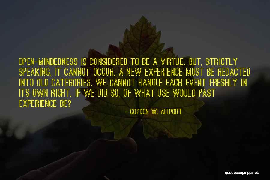 Redacted Quotes By Gordon W. Allport Redacted Quotes By Gordon W. Allport
