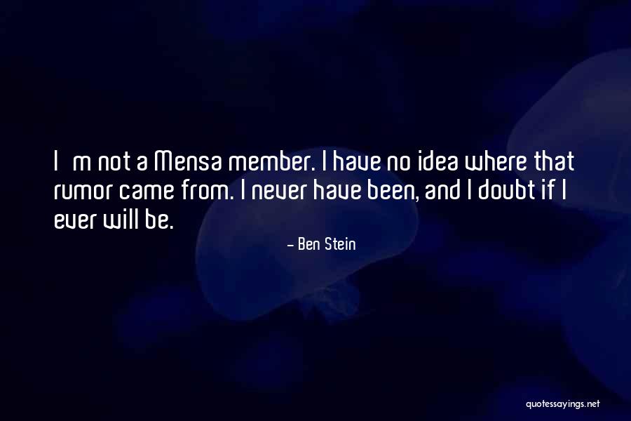 Reddan Thunder Quotes By Ben Stein Reddan Thunder Quotes By Ben Stein