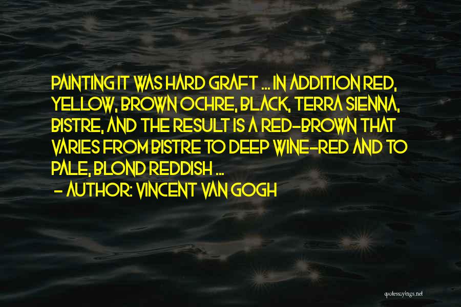 Reddish Quotes By Vincent Van Gogh