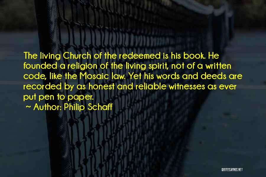 Redeemed Quotes By Philip Schaff