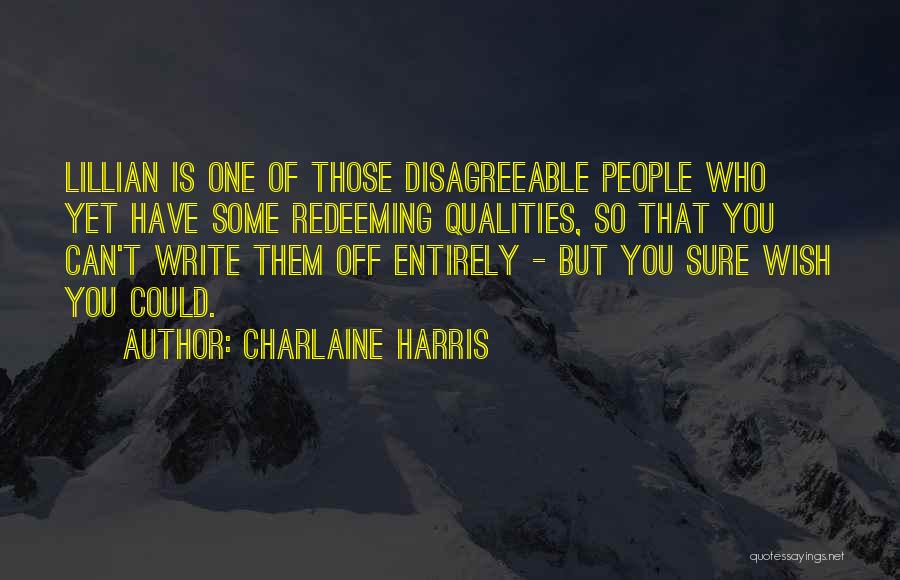 Redeeming Myself Quotes By Charlaine Harris