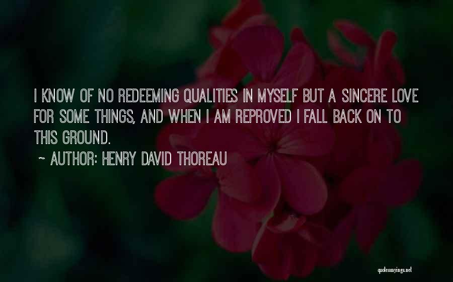 Redeeming Qualities Quotes By Henry David Thoreau