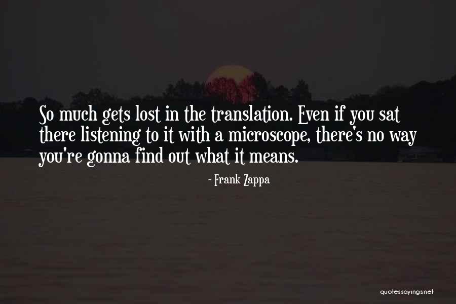 Redirected Synonym Quotes By Frank Zappa
