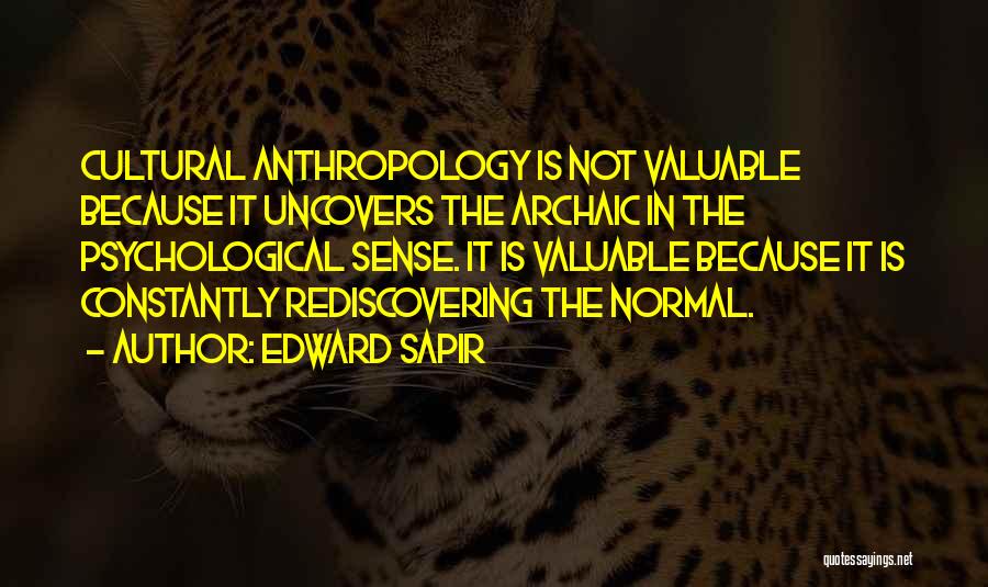 Rediscovering Quotes By Edward Sapir