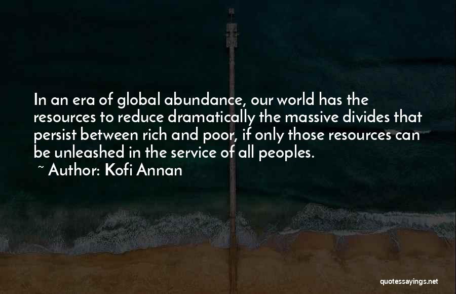 Reduce Poverty Quotes By Kofi Annan