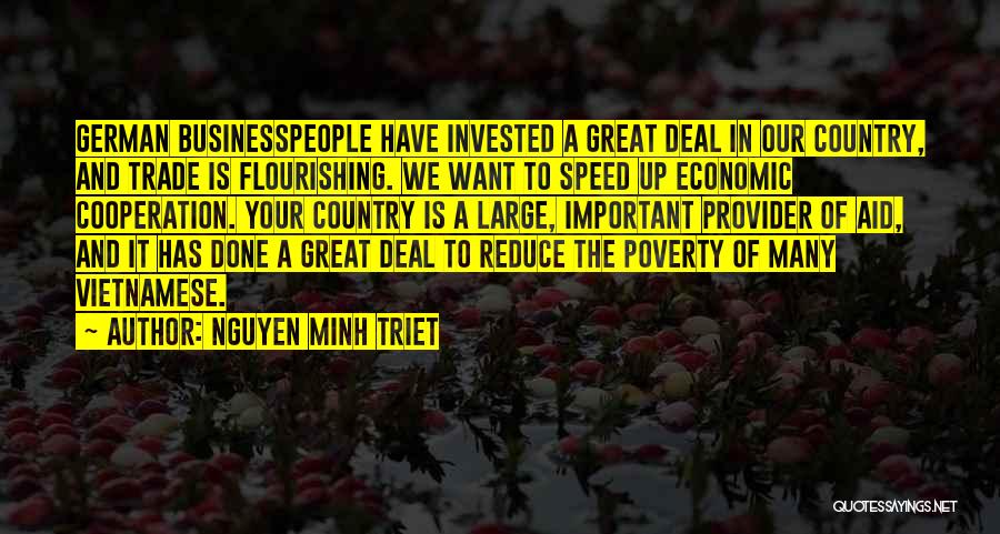 Reduce Poverty Quotes By Nguyen Minh Triet