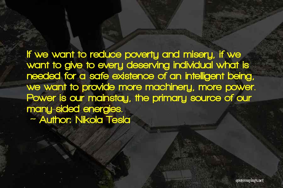 Reduce Poverty Quotes By Nikola Tesla