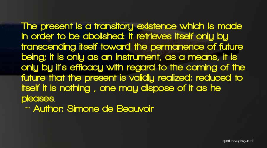 Reduced To Nothing Quotes By Simone De Beauvoir