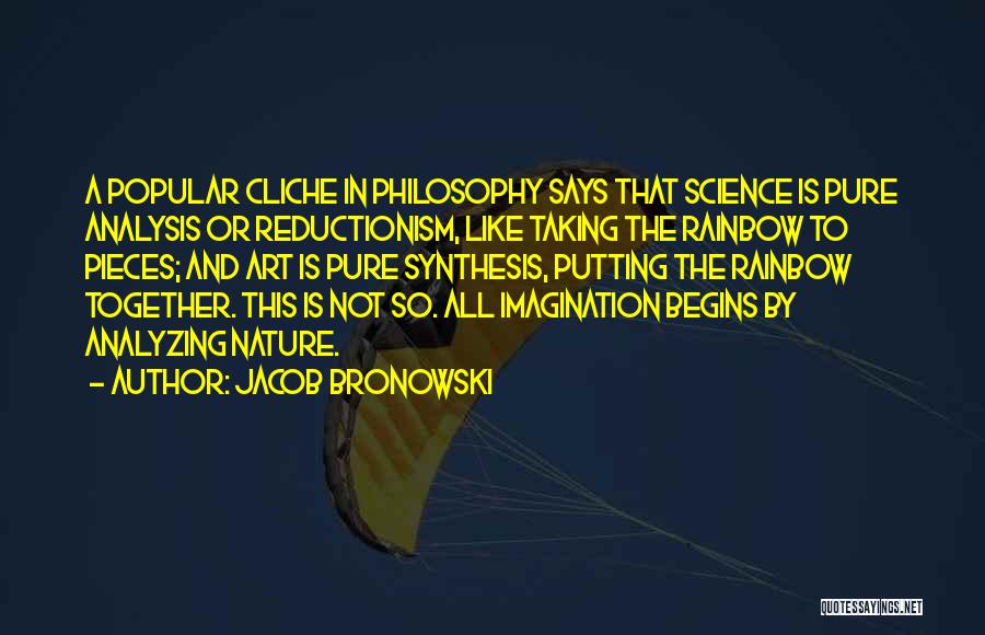 Reductionism Quotes By Jacob Bronowski