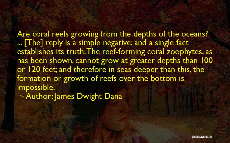 Reefs Quotes By James Dwight Dana