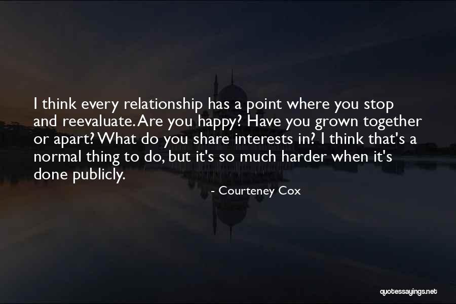 Reevaluate Relationship Quotes By Courteney Cox