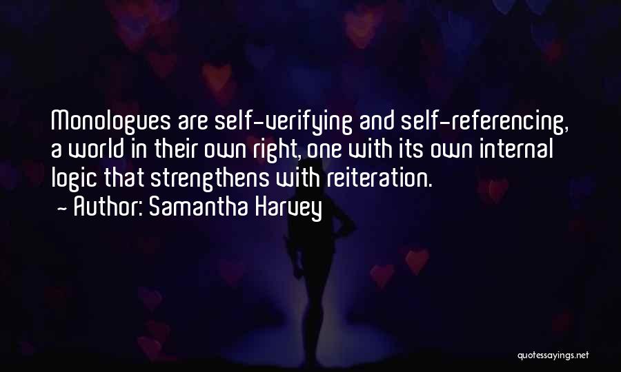 Referencing Quotes By Samantha Harvey