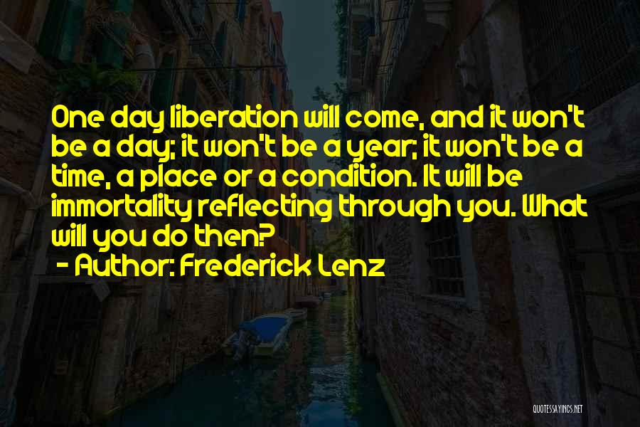 Reflecting On A Year Quotes By Frederick Lenz
