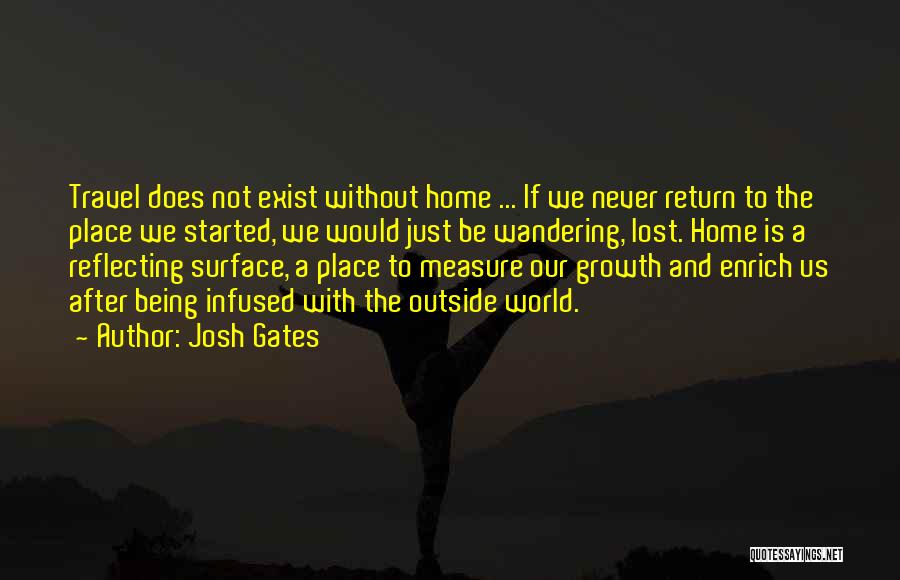 Reflecting Quotes By Josh Gates