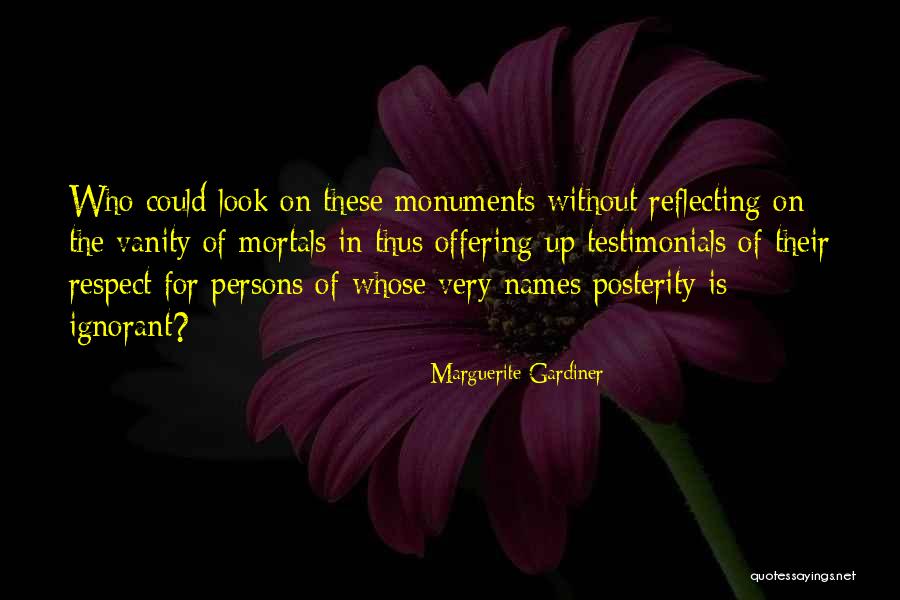 Reflecting Quotes By Marguerite Gardiner