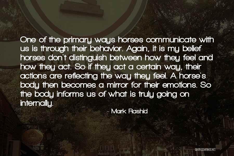 Reflecting Quotes By Mark Rashid Reflecting Quotes By Mark Rashid
