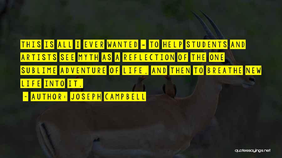 Reflection And Life Quotes By Joseph Campbell