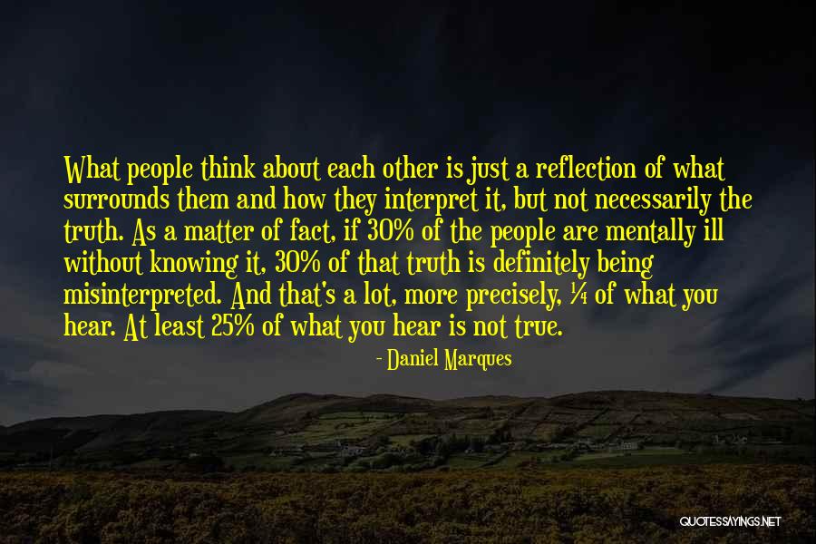 Reflection Of What You Think Quotes By Daniel Marques Reflection Of What You Think Quotes By Daniel Marques