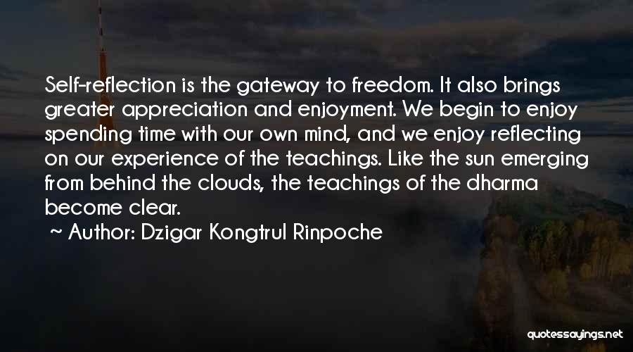 Reflection On Self Quotes By Dzigar Kongtrul Rinpoche