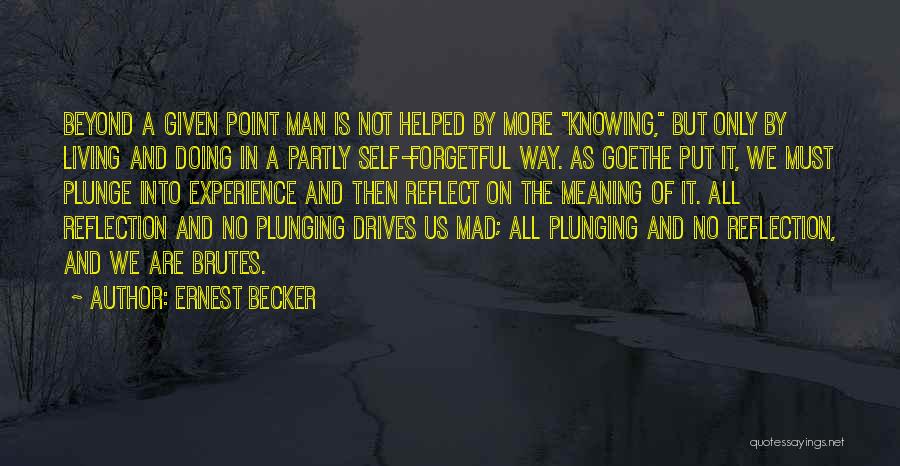 Reflection On Self Quotes By Ernest Becker