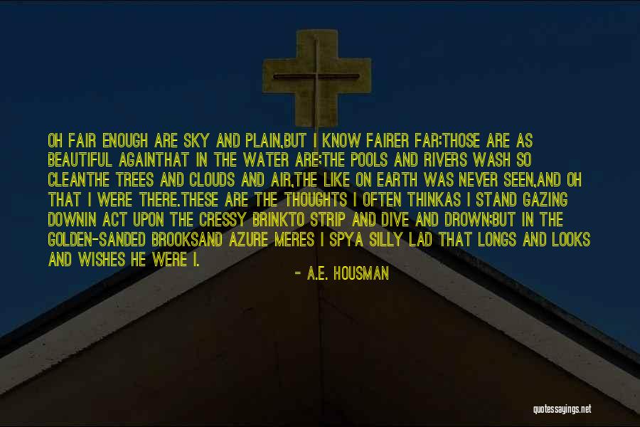 Reflections In The Water Quotes By A.E. Housman Reflections In The Water Quotes By A.E. Housman