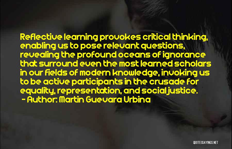 Reflective Learning Quotes By Martin Guevara Urbina