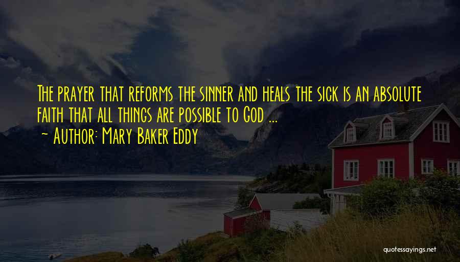 Reform Quotes By Mary Baker Eddy
