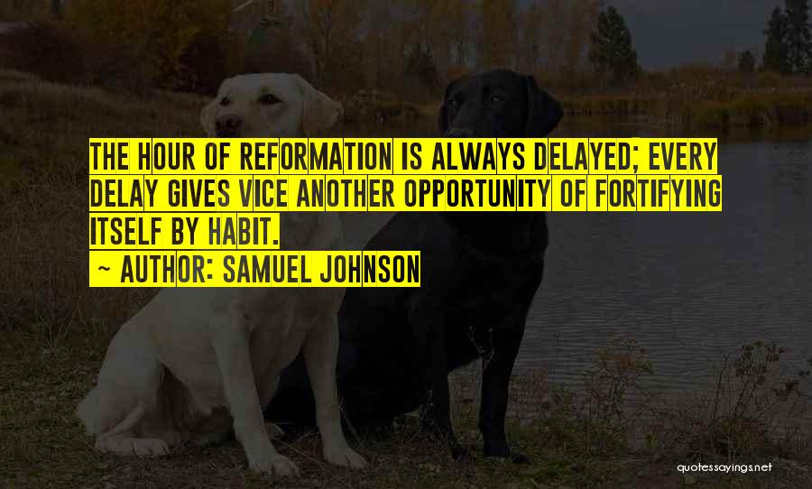 Reformation Quotes By Samuel Johnson