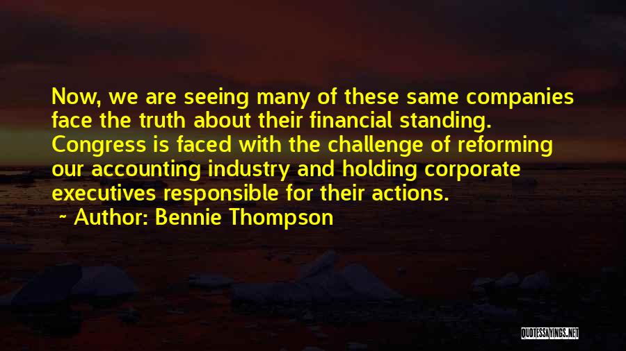 Reforming Quotes By Bennie Thompson