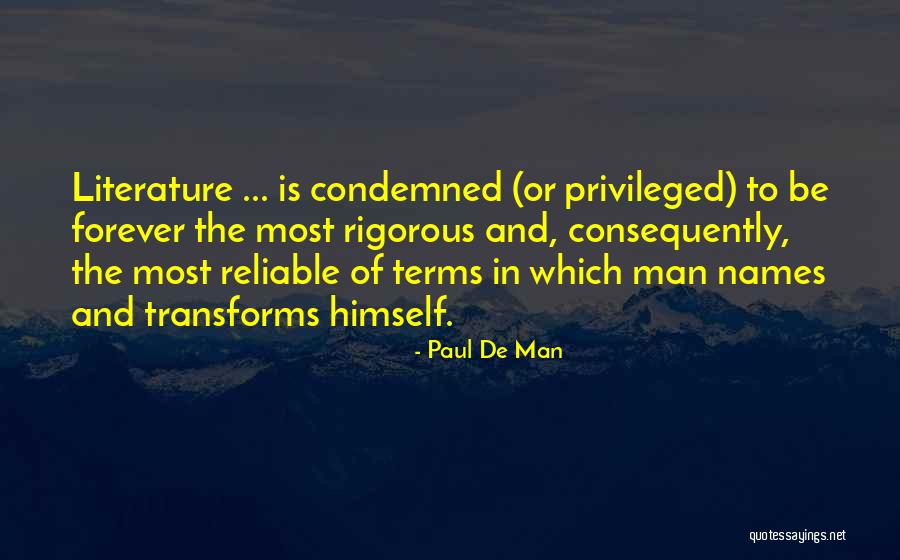 Reformular Rae Quotes By Paul De Man Reformular Rae Quotes By Paul De Man