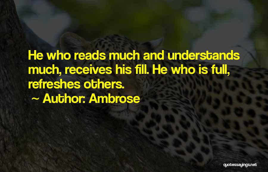 Refreshes Quotes By Ambrose