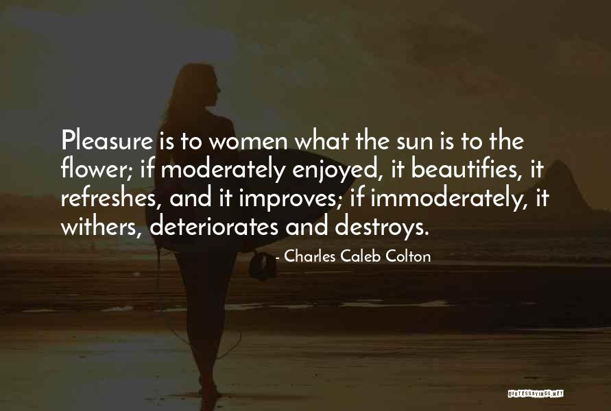 Refreshes Quotes By Charles Caleb Colton