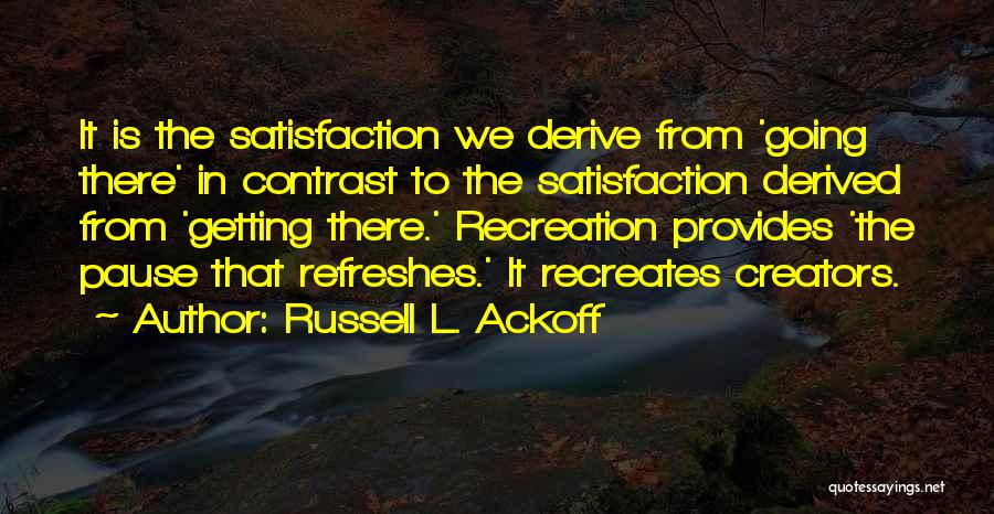 Refreshes Quotes By Russell L. Ackoff