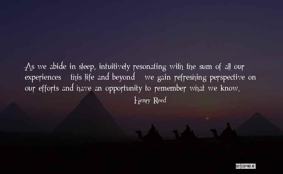 Refreshing Quotes By Henry Reed Refreshing Quotes By Henry Reed