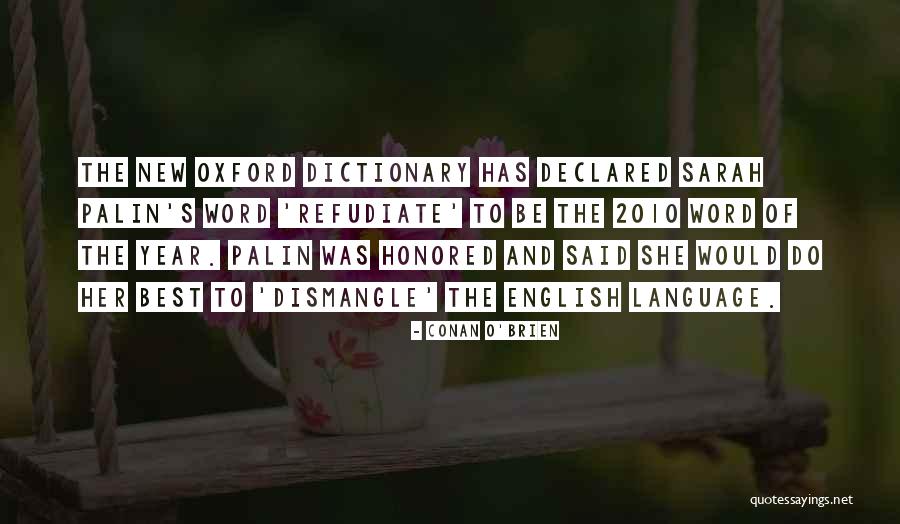 Refudiate Dictionary Quotes By Conan O'Brien Refudiate Dictionary Quotes By Conan O'Brien