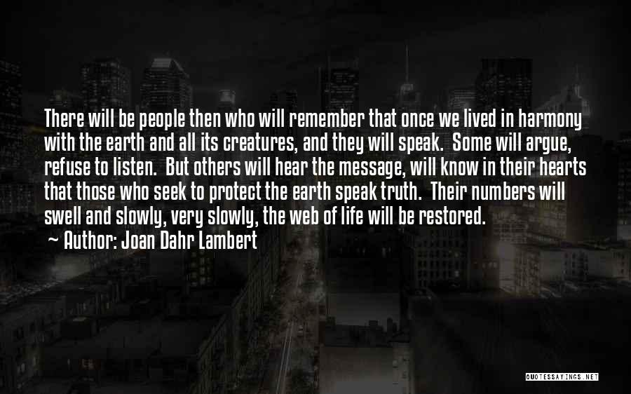Refuse To Listen Quotes By Joan Dahr Lambert