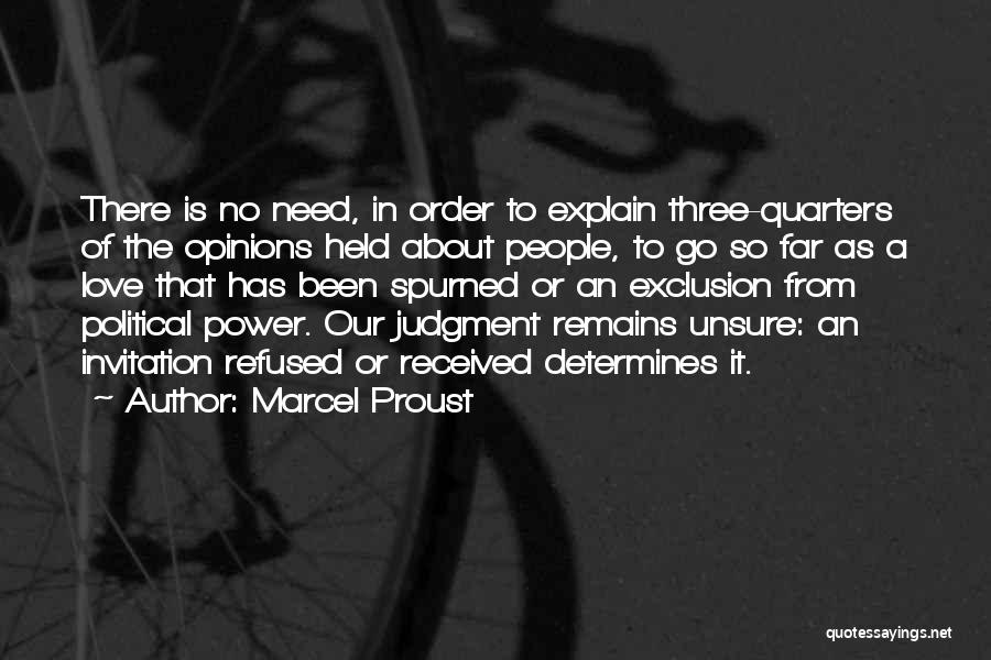 Refused Love Quotes By Marcel Proust