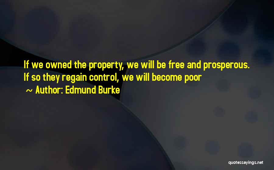 Regain Control Quotes By Edmund Burke