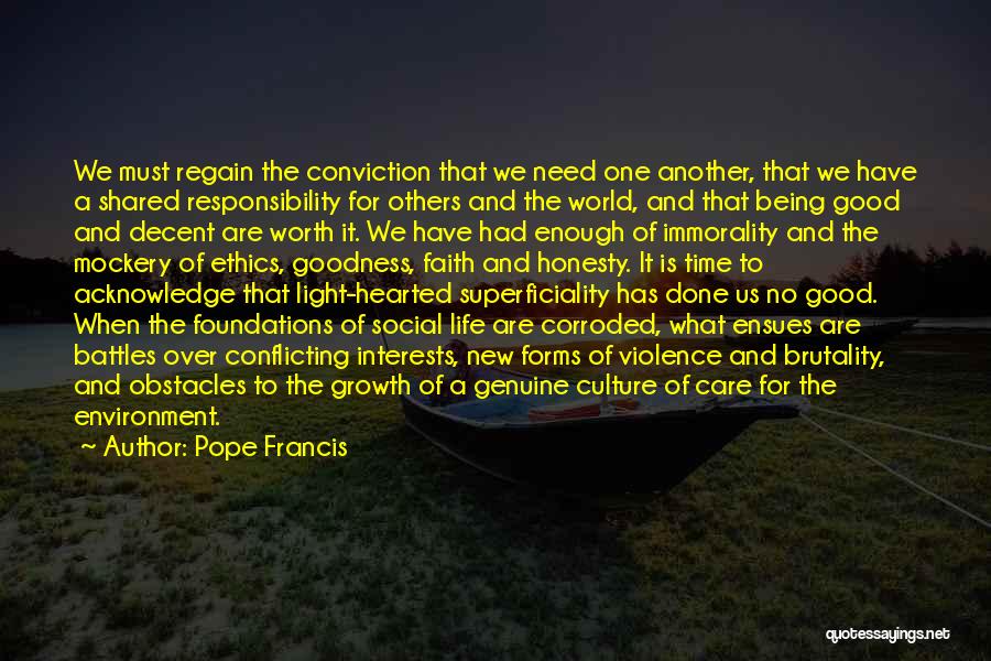 Regain Self Worth Quotes By Pope Francis