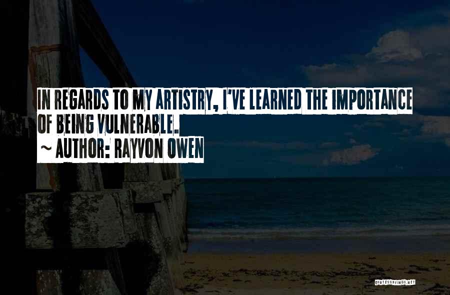 Regards Quotes By Rayvon Owen