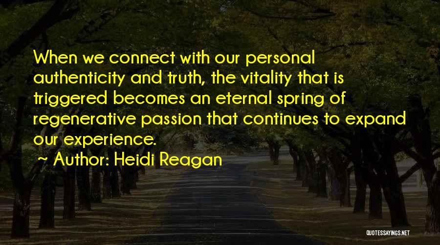 Regenerative Quotes By Heidi Reagan
