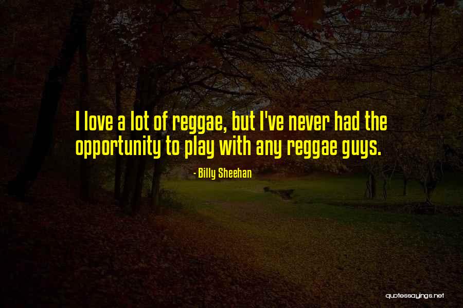 Reggae Quotes By Billy Sheehan