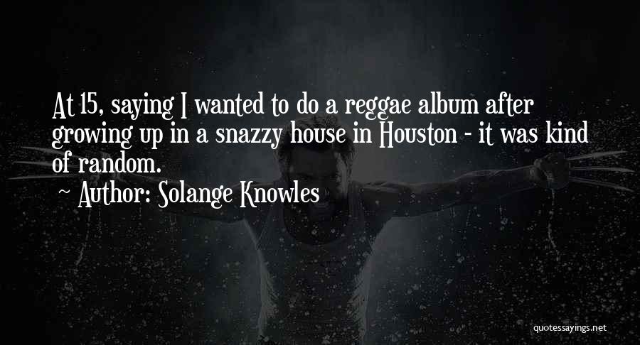 Reggae Quotes By Solange Knowles