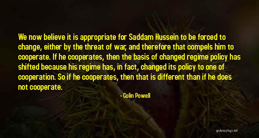 Regime Change Quotes By Colin Powell