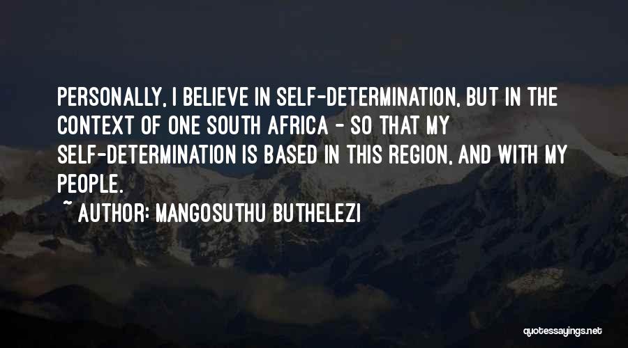 Region Quotes By Mangosuthu Buthelezi