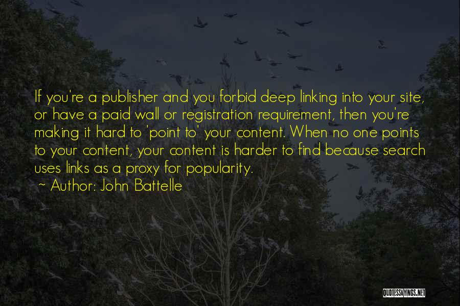 Registration Quotes By John Battelle