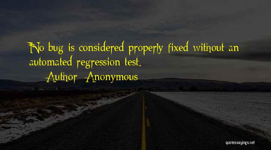 Regression Quotes By Anonymous