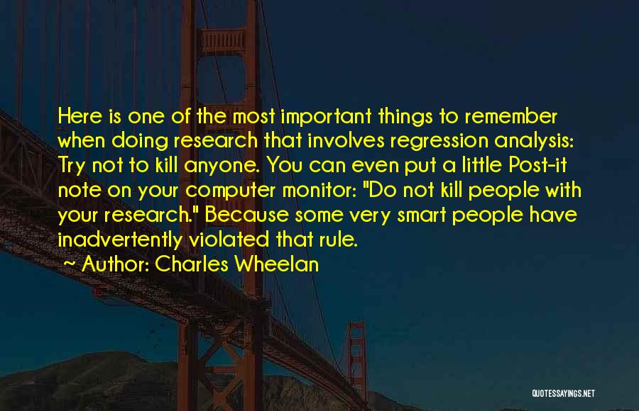 Regression Quotes By Charles Wheelan